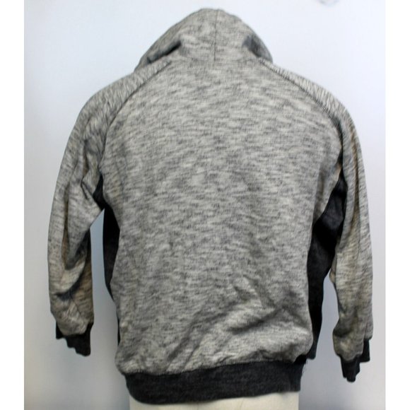 Airwalk Men's Zip Up Hoodie Sweater Sz L Gray Long Sleeves Pockets Lightweight - Picture 2 of 8